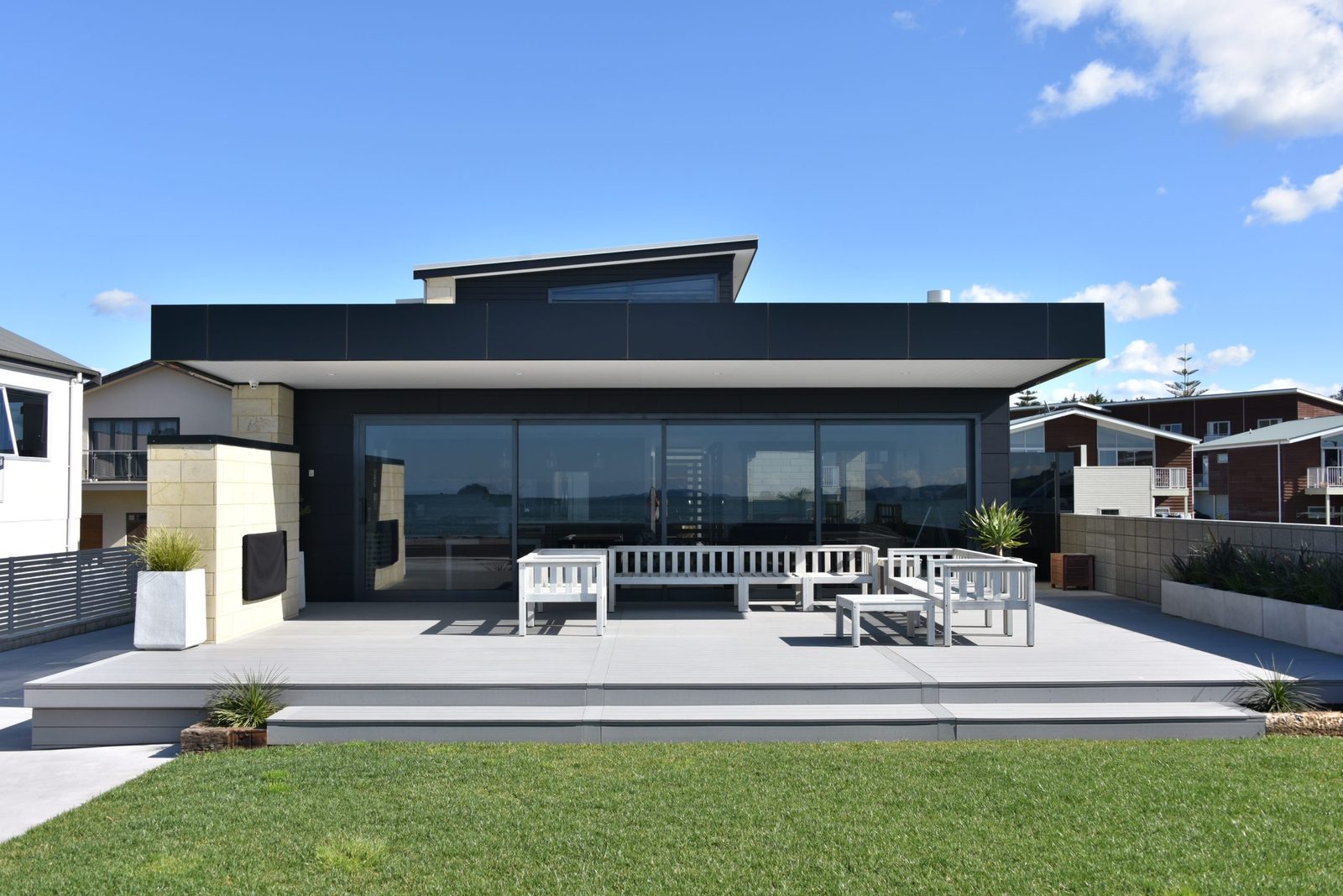 Buffalo Beach — terrace and lawn