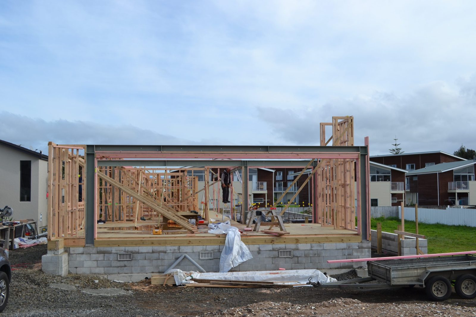 Buffalo Beach — framing up