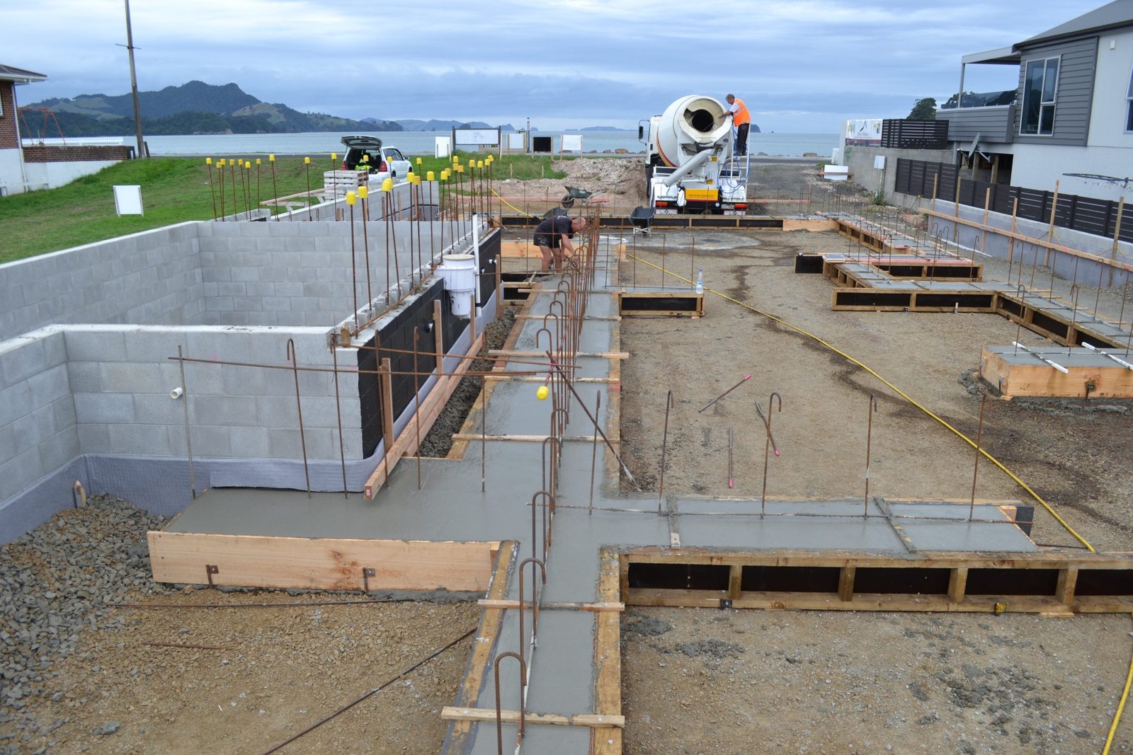 Buffalo Beach — slab poured