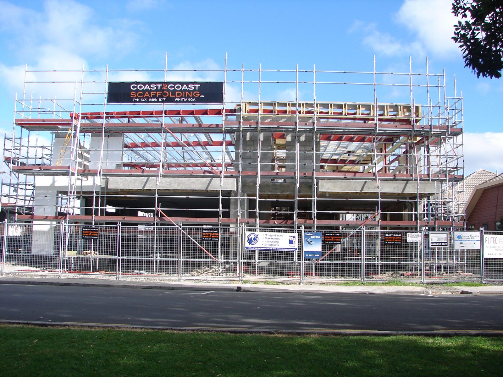 Water View Homes — cladding under way