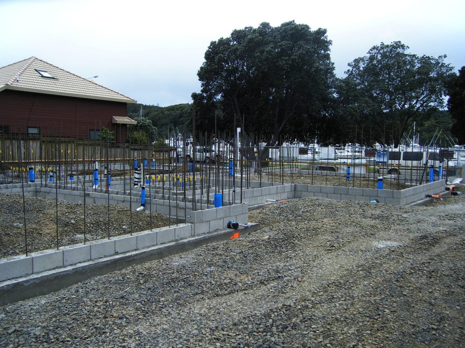 Water View Homes — foundations complete