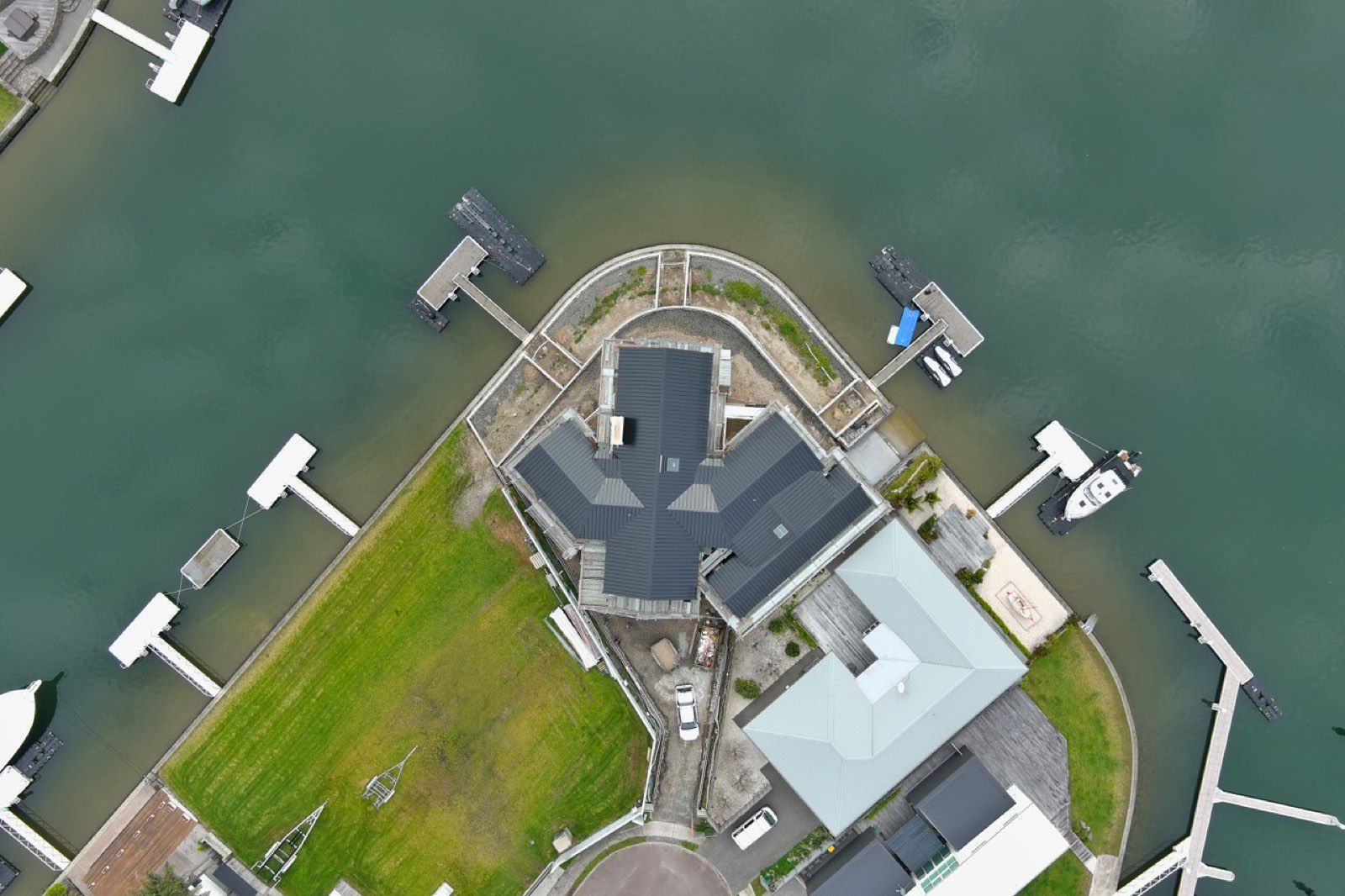 Pauanui — the point from directly above