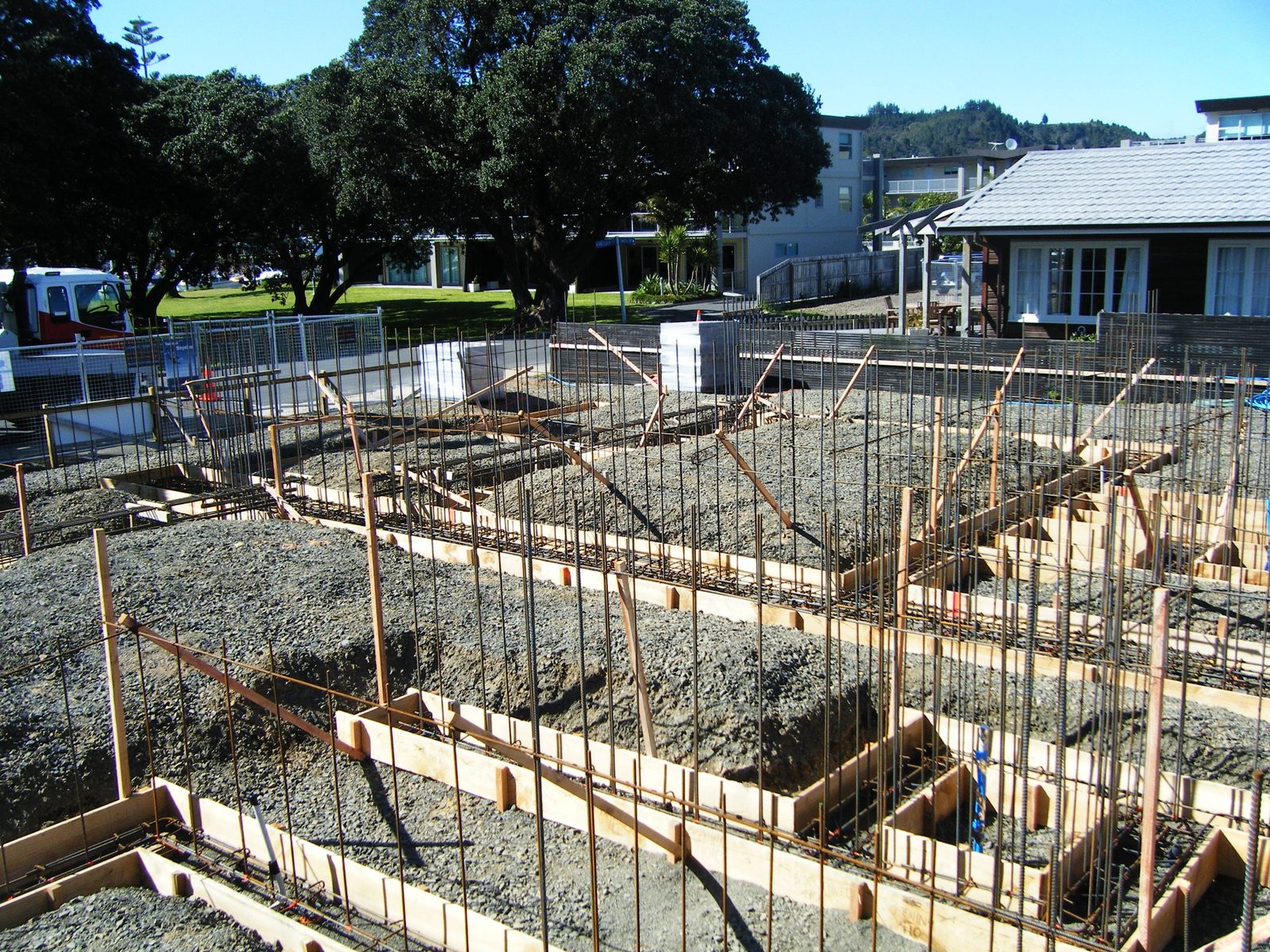 Water View Homes — foundations boxed