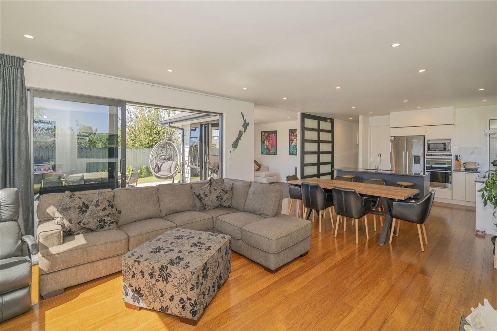 Kupe Drive 1 — open-plan living and dining
