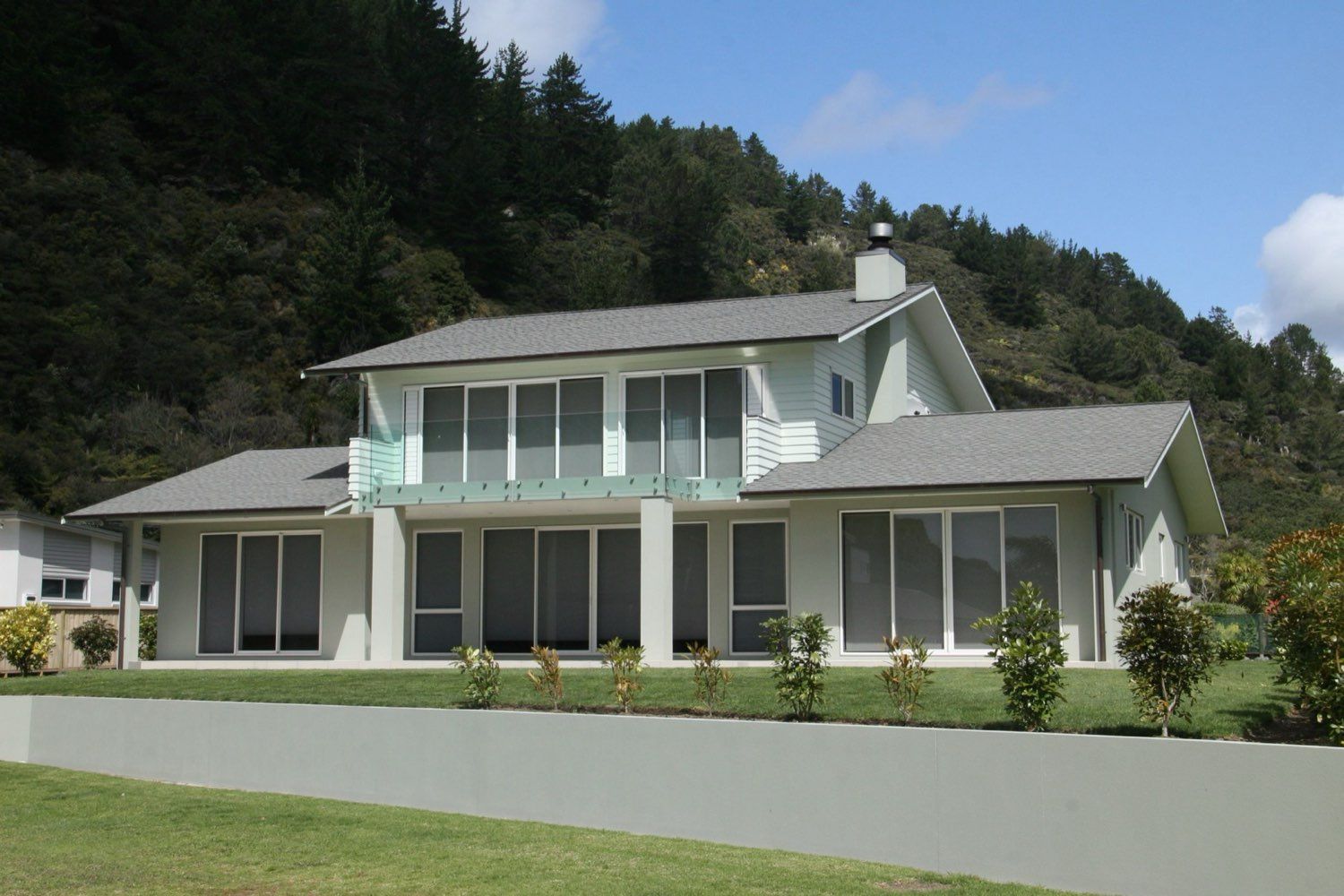 Matarangi — the home from the lawn