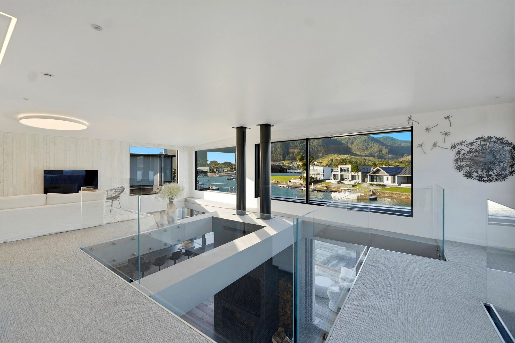 Structural timber and void space in a Coromandel build