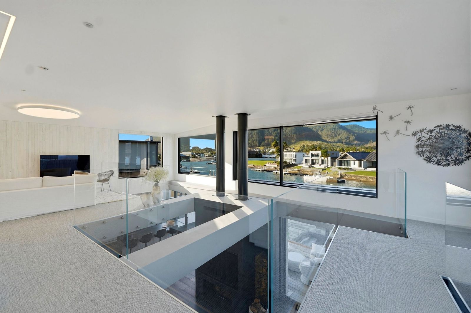 Structural timber and void space in a Coromandel build