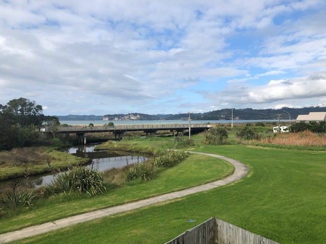 Cook Drive, Whitianga — the bridge from the site