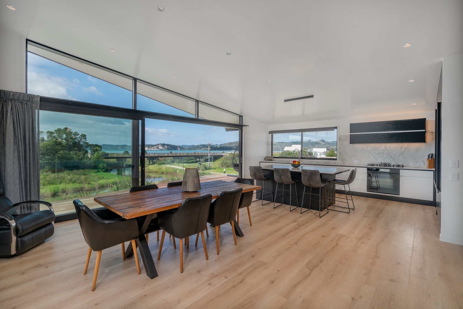 Cook Drive, Whitianga — dining and the estuary outlook