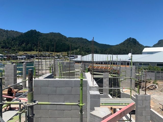 Pauanui — block foundations