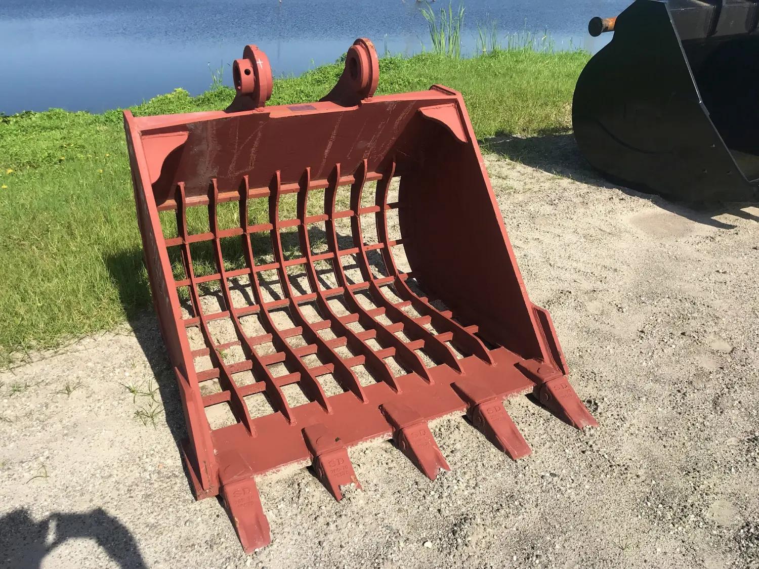 skeleton button for an excavator