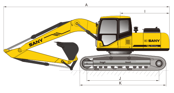 Sany SY215c specs sheet details