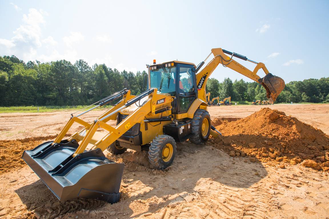 sany-slb95-backhoe-digging-demo