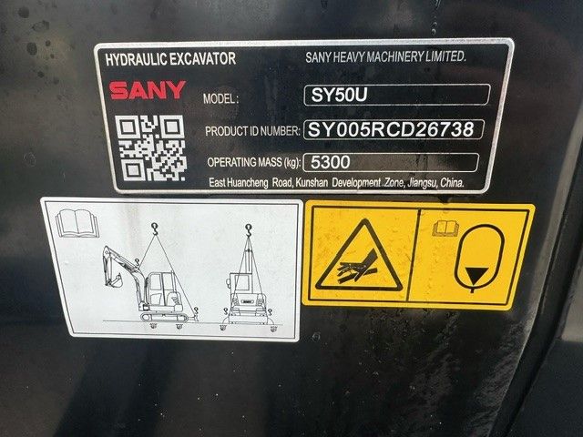 2023 SANY SANY SY50U EXCAVATOR Photo 10 Thumbnail