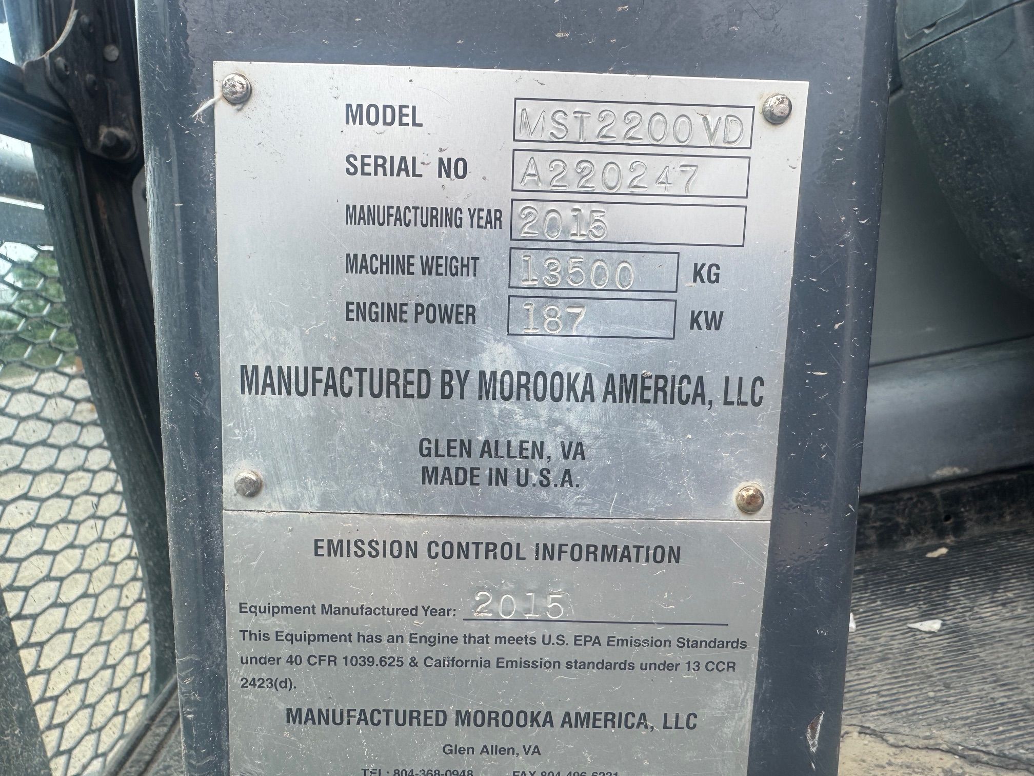 2015 MOROOKA MST 2200VD Photo 10 Thumbnail