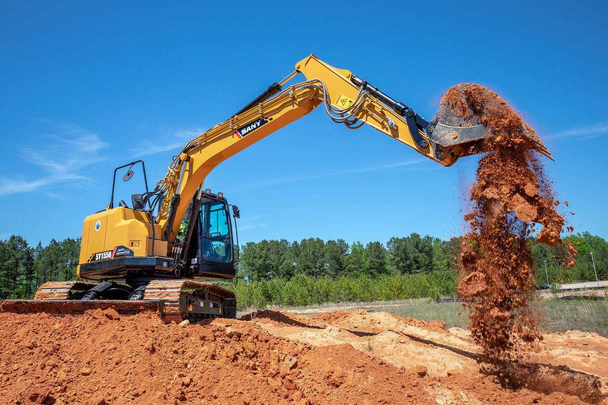 Sany-SY155U-working-on-the-job