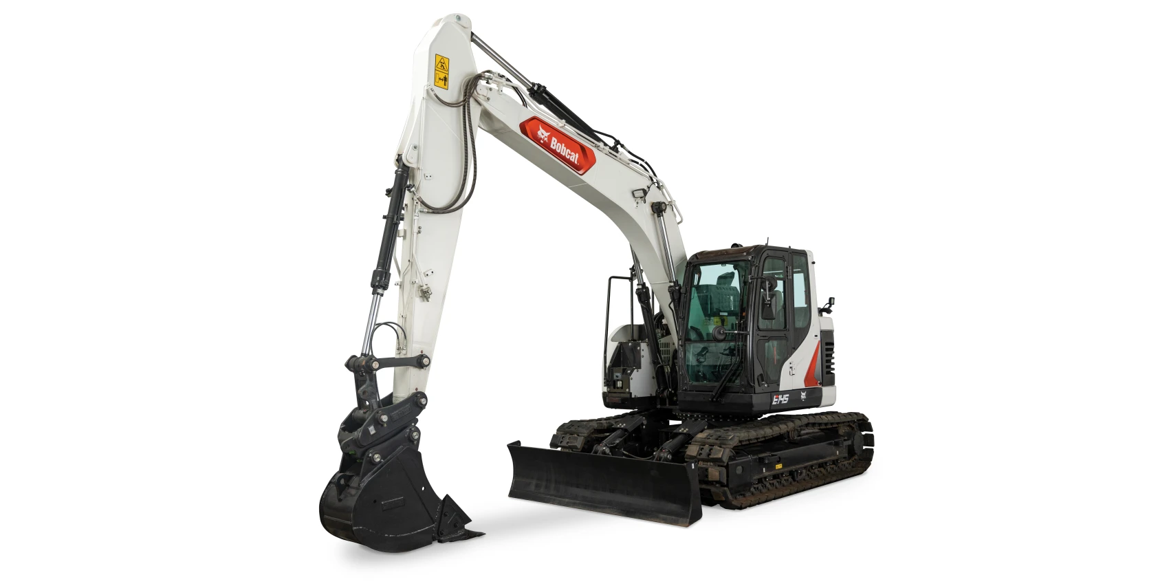 bobcat-e145-excavator-stock-image