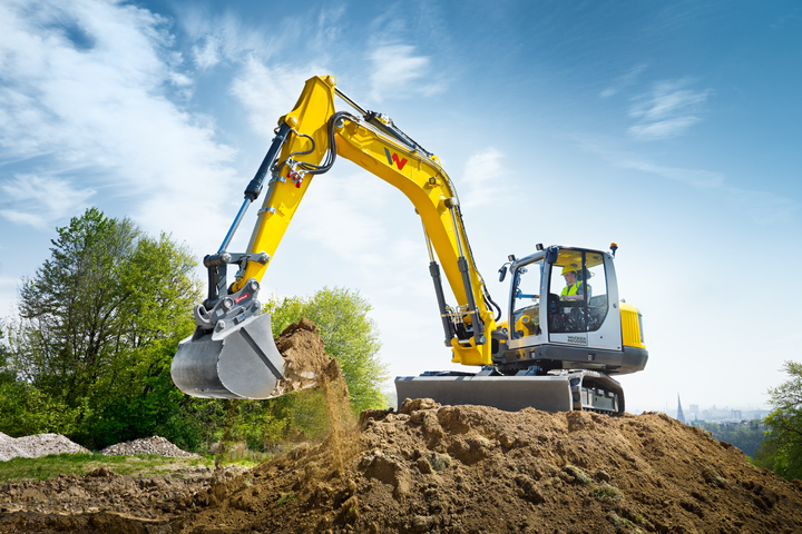 wacker-neuson-et145-excavator-stock-image
