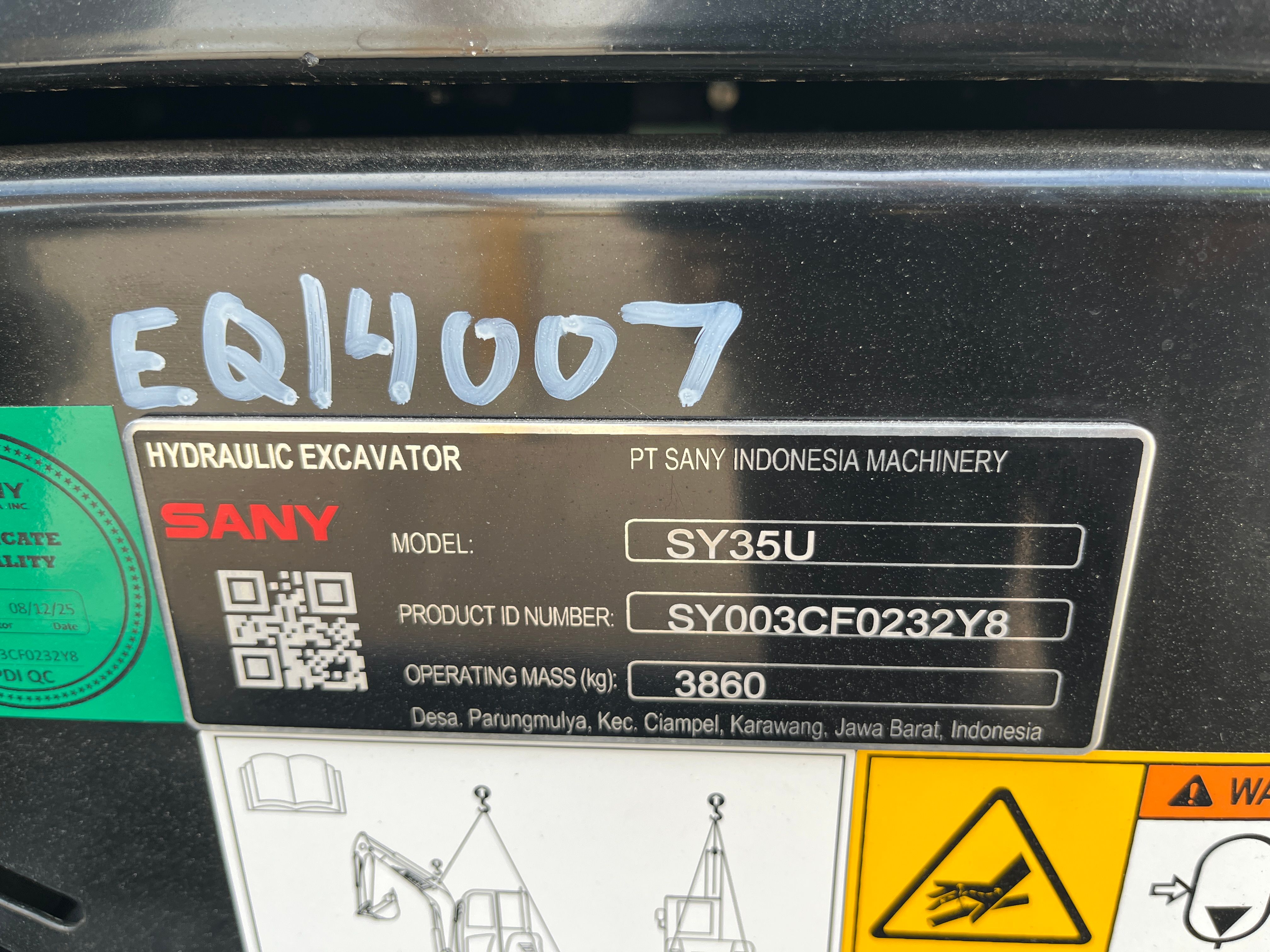 2025 SANY SY35U-CAB Photo 9 Thumbnail