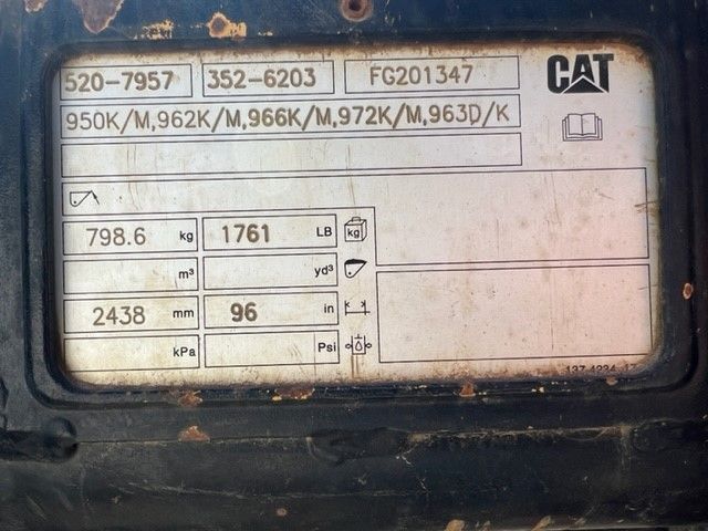 CAT 963K CONSTRUCTION FORKS FOR FUSION COUPLER Photo 4 Thumbnail