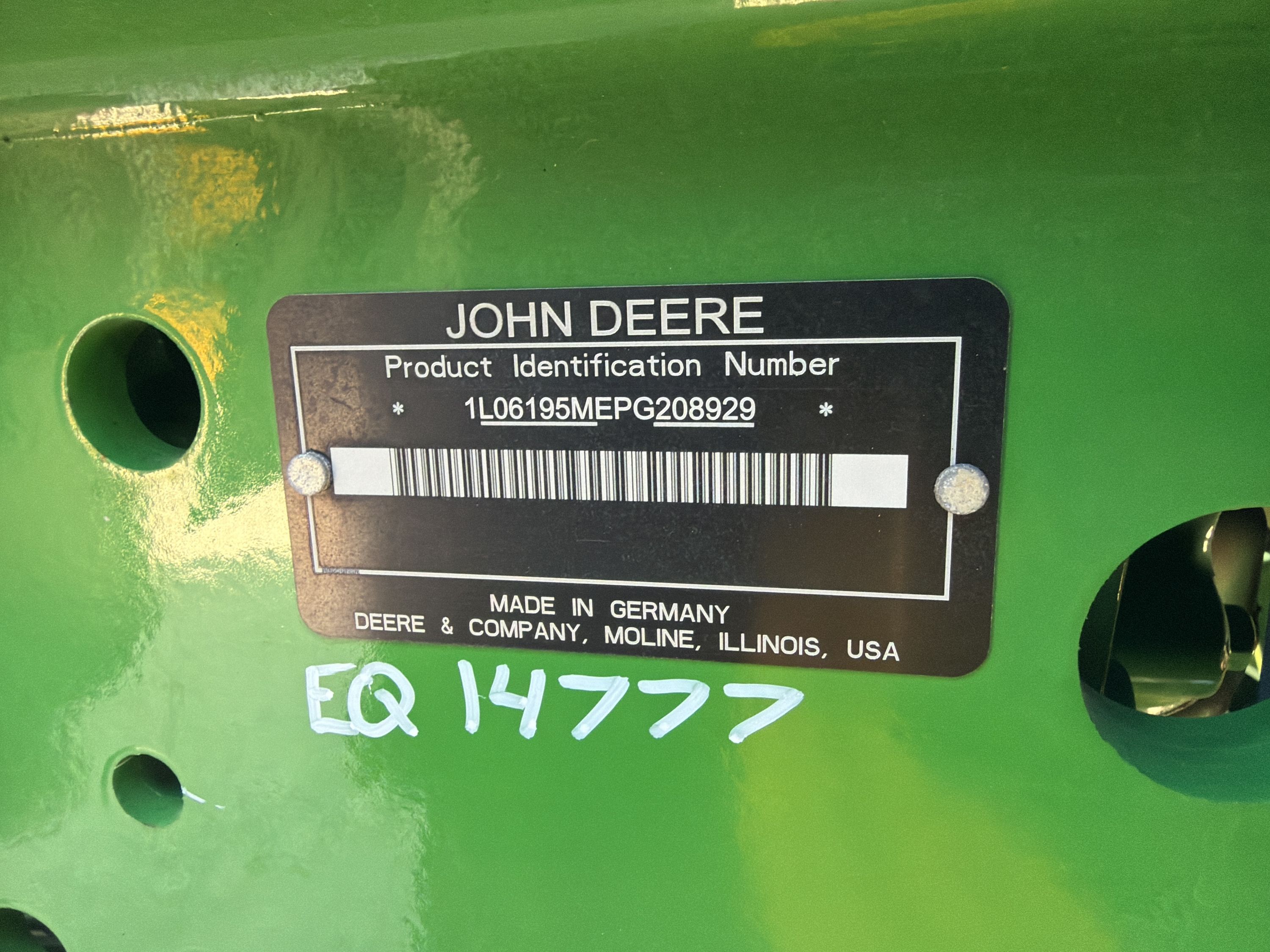 Equipment Photo - EQ14777 Thumbnail