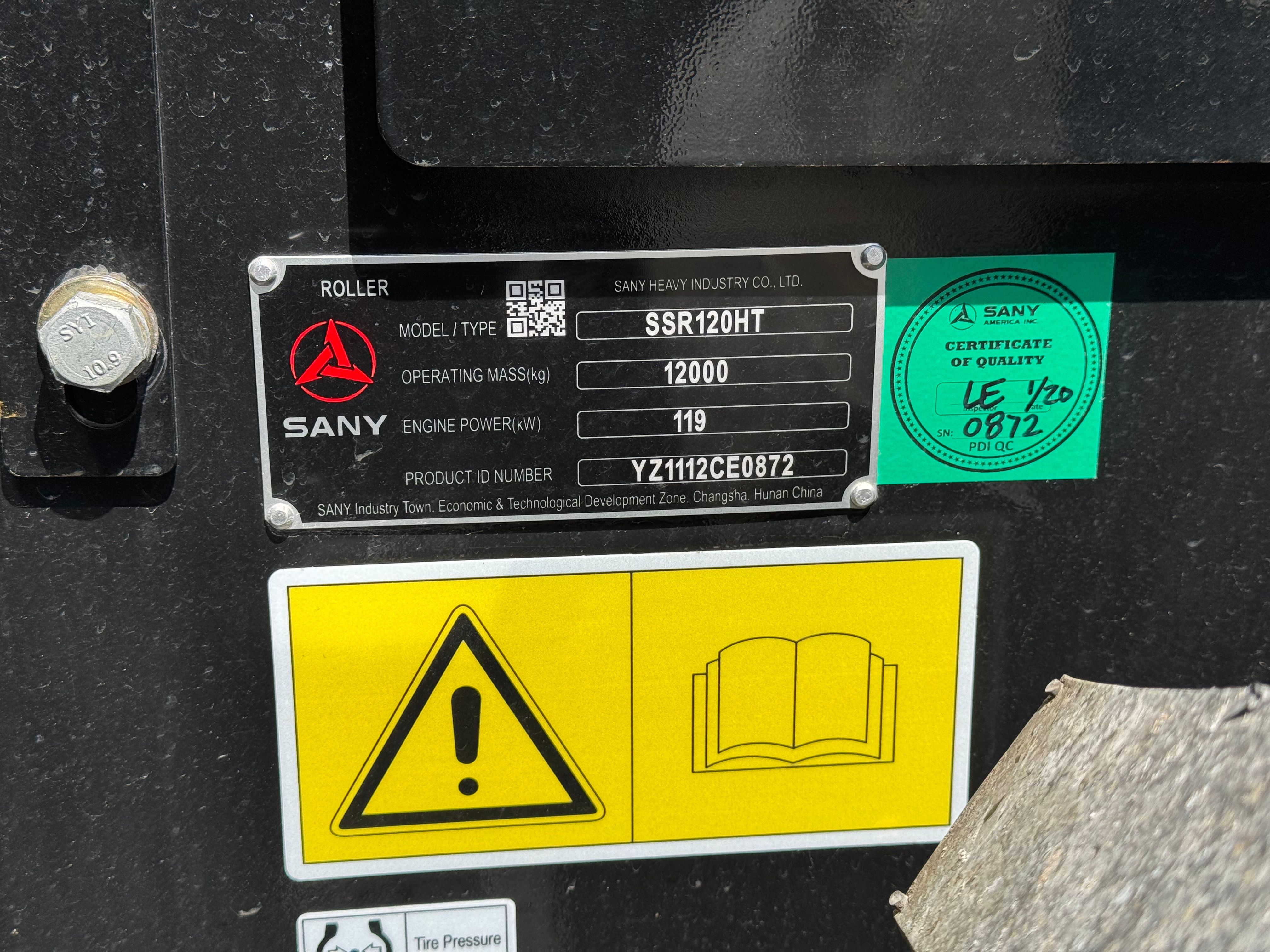 2025 SANY SSR120HT-CAB Photo 1 Thumbnail