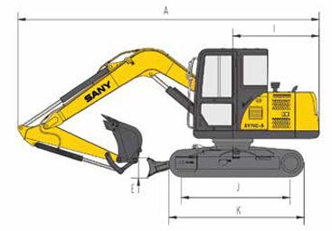 Sany SY75c specs sheet details