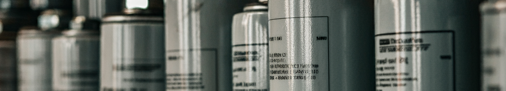 Hydraulic Filters on shelf