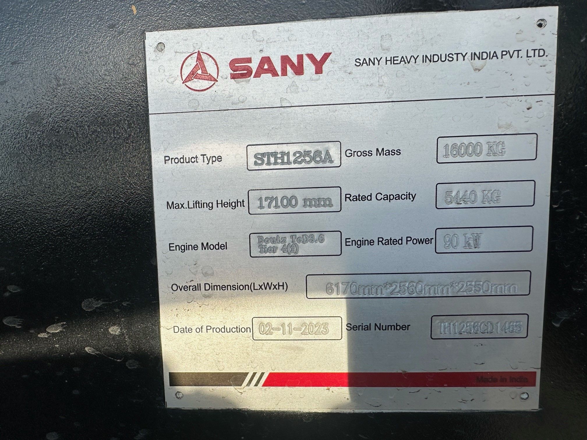 2024 SANY STH1256A-CAB Photo 12 Thumbnail