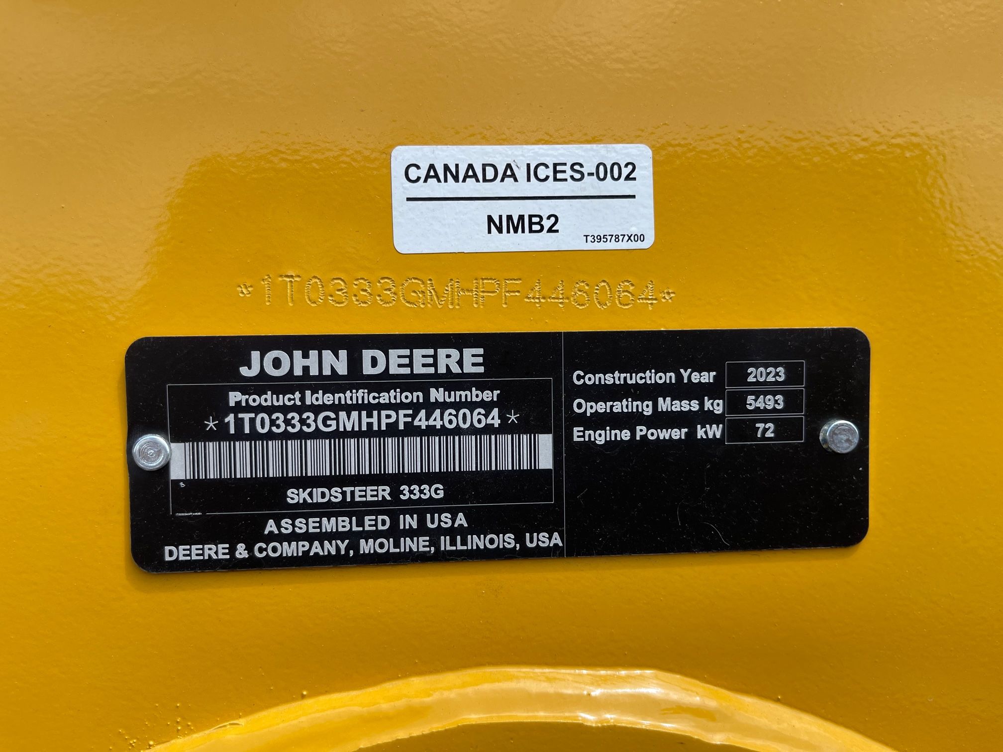 2023 JOHN DEERE 333G Photo 9 Thumbnail