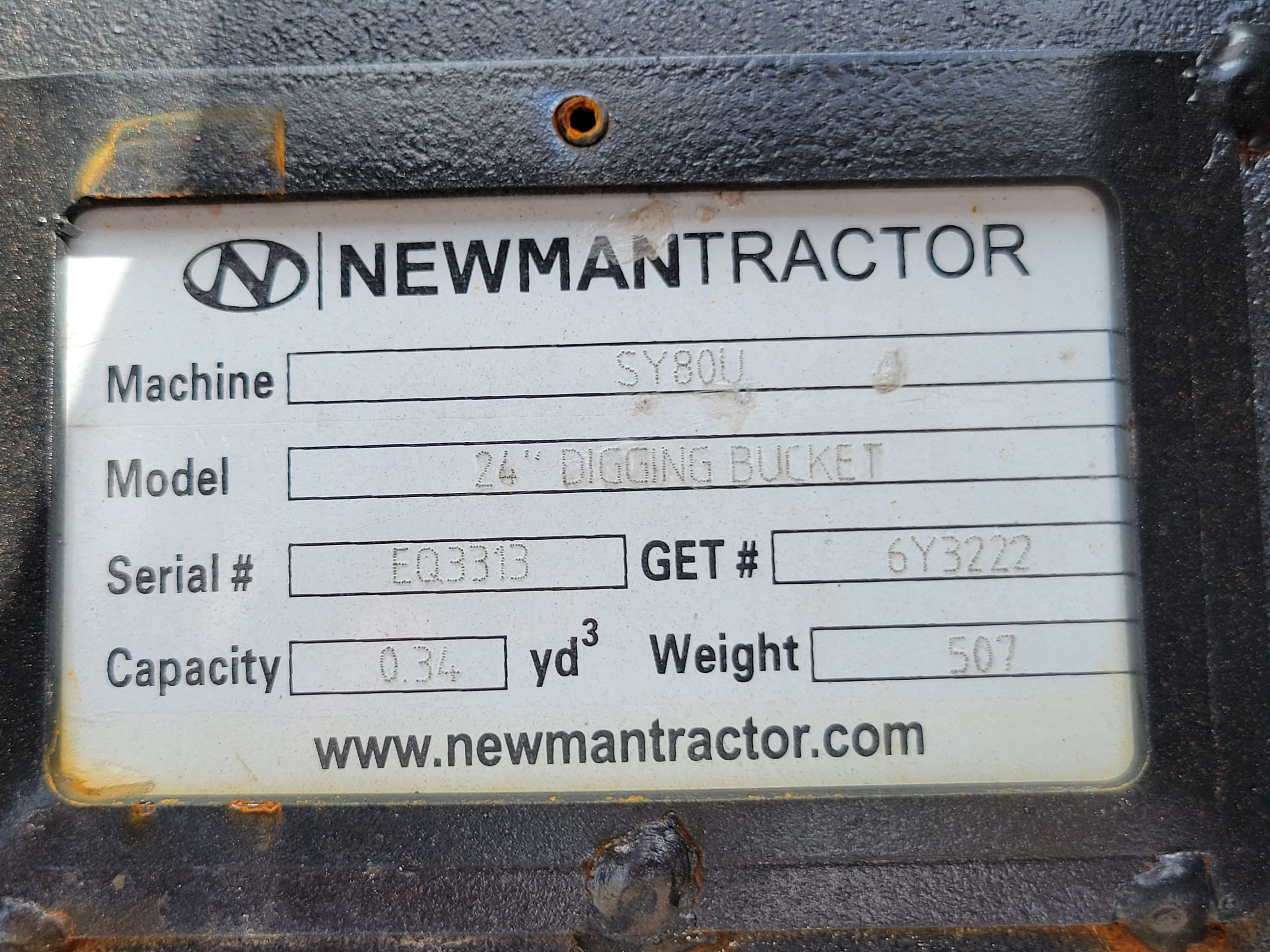 24" EXCAVATOR DIGGING BUCKET 50MM PIN Photo 4 Thumbnail