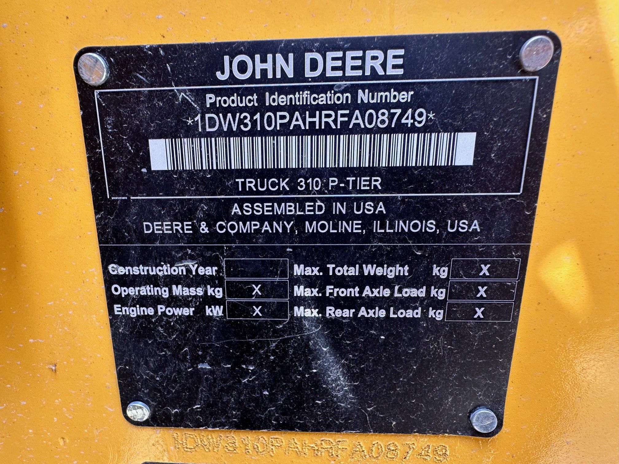 2024 JOHN DEERE 310P Photo 10 Thumbnail