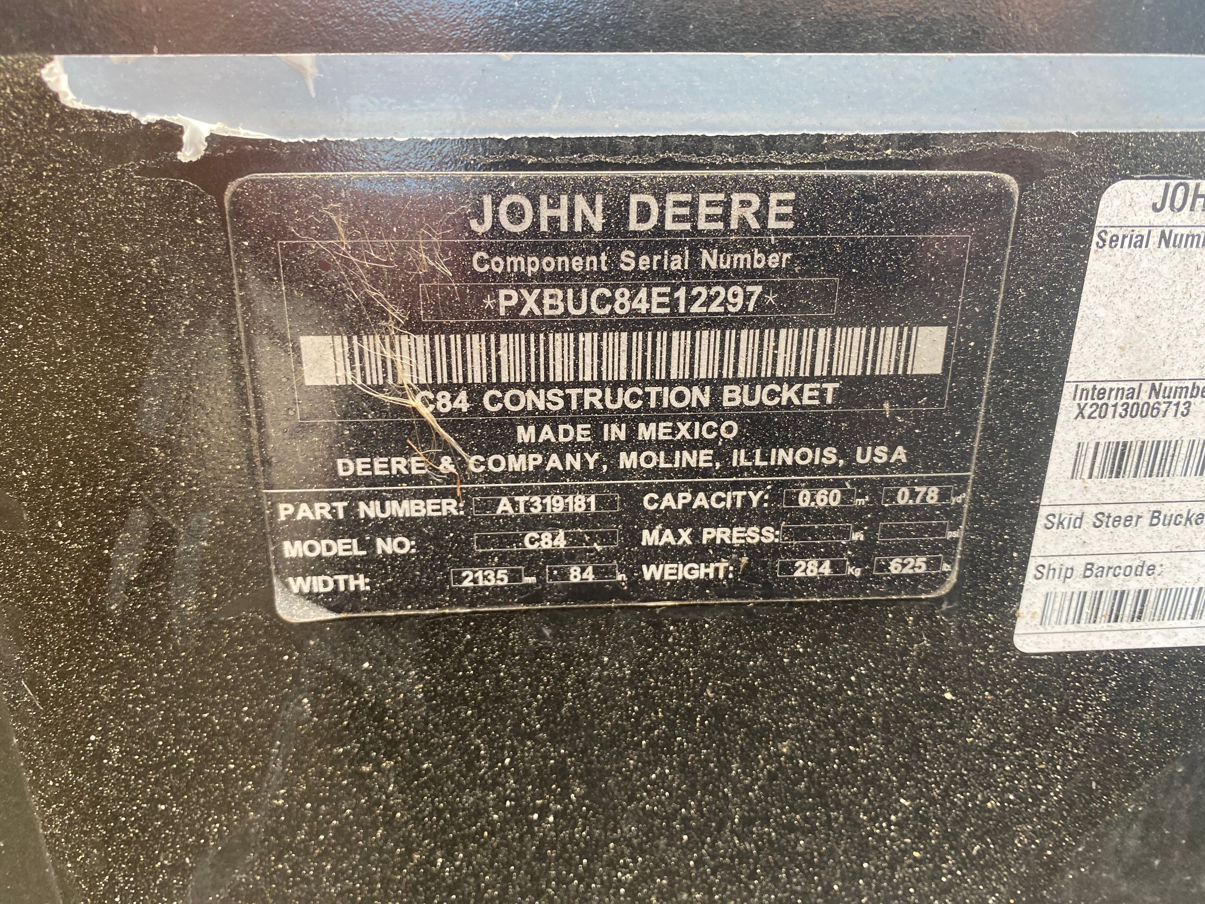 84" BUCKET FOR 333P Photo 4 Thumbnail