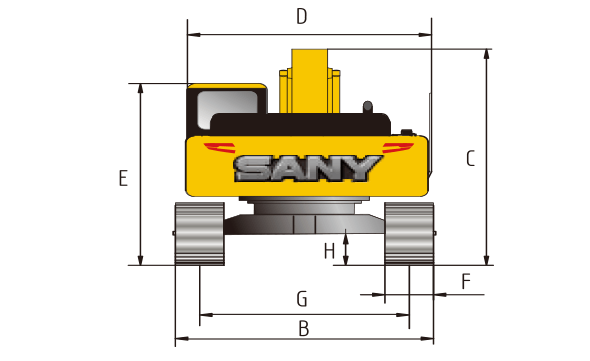 sany-sy500h-excavator-working-range-chart