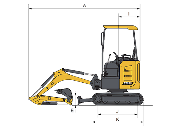 Sany SY18 specs sheet details