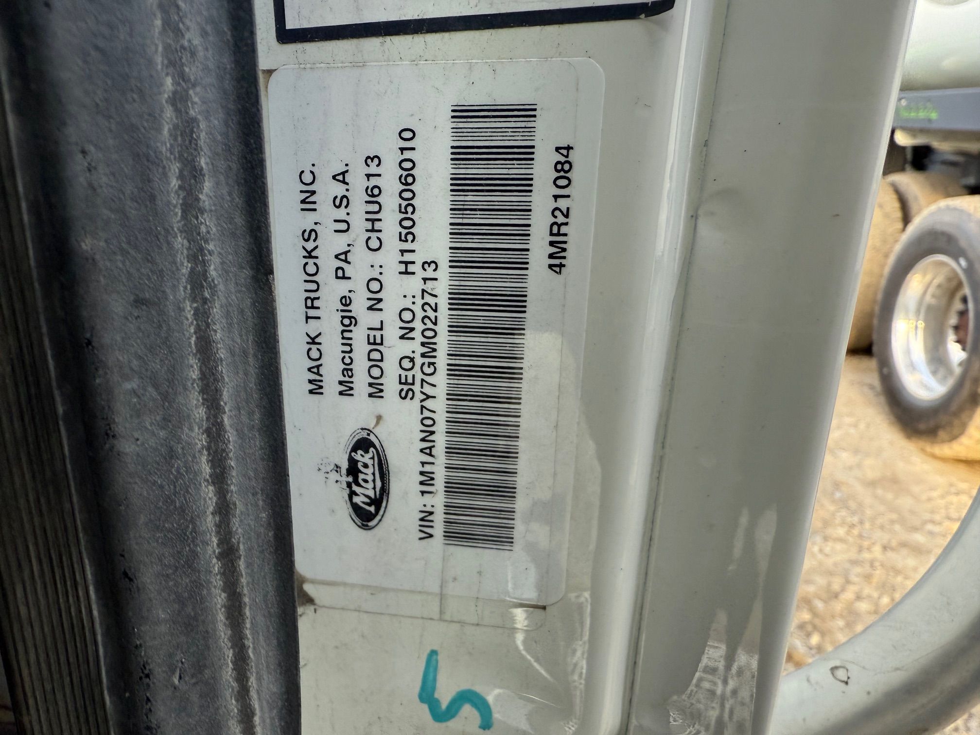 2016 MACK CHU613 Photo 10 Thumbnail