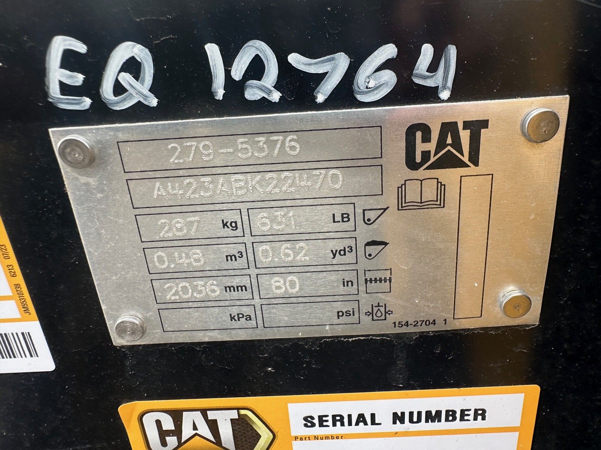 CAT 299D3 80" Skid Steer Bucket Photo 5 Thumbnail