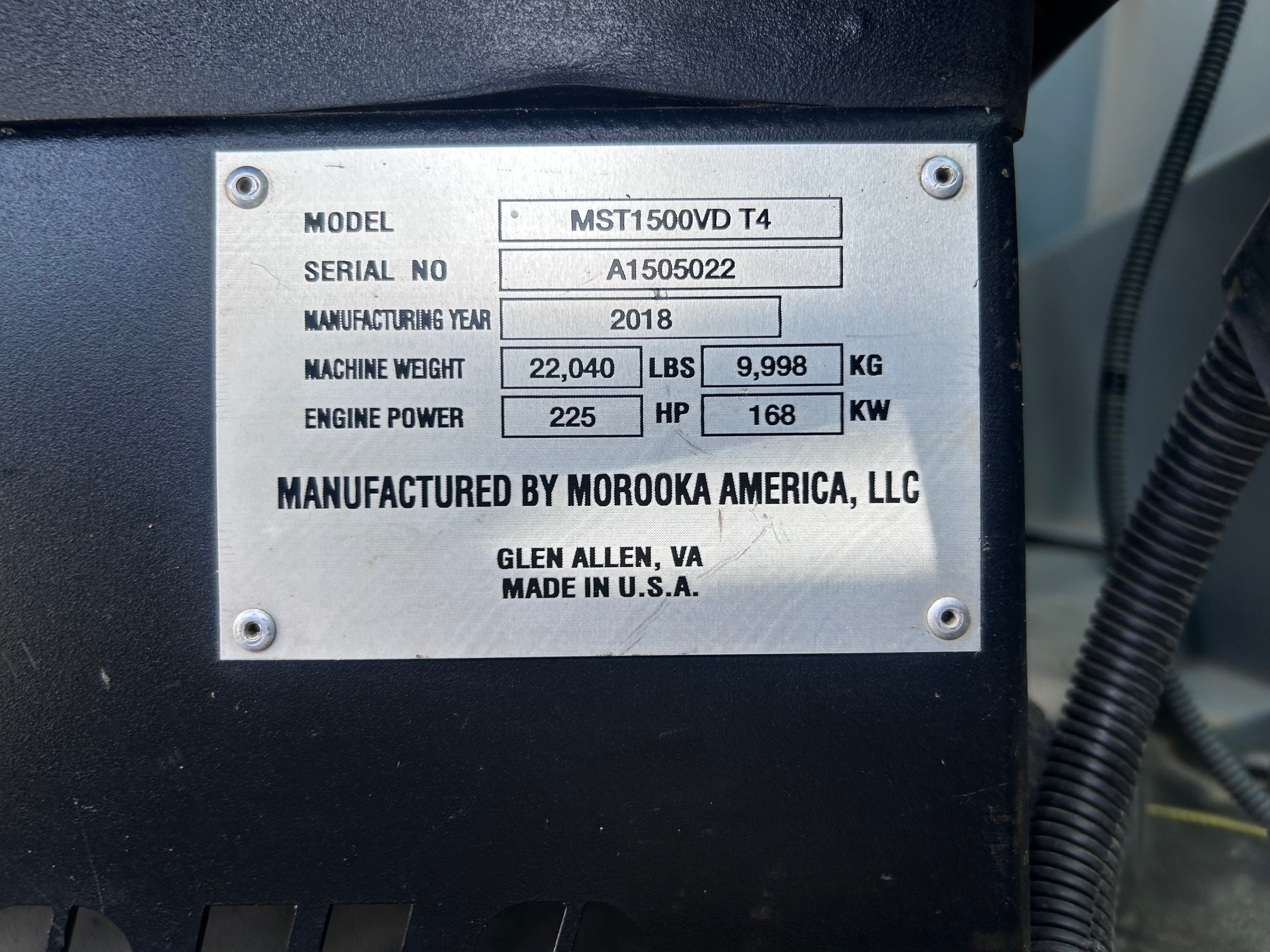 2018 MOROOKA MST 1500VD Photo 10 Thumbnail