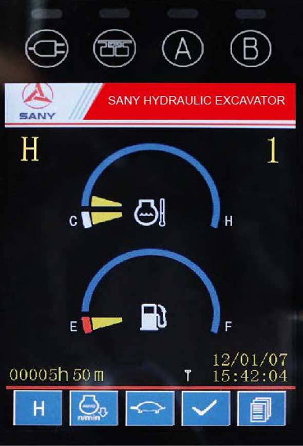 LCD Display for a Sany SY215C