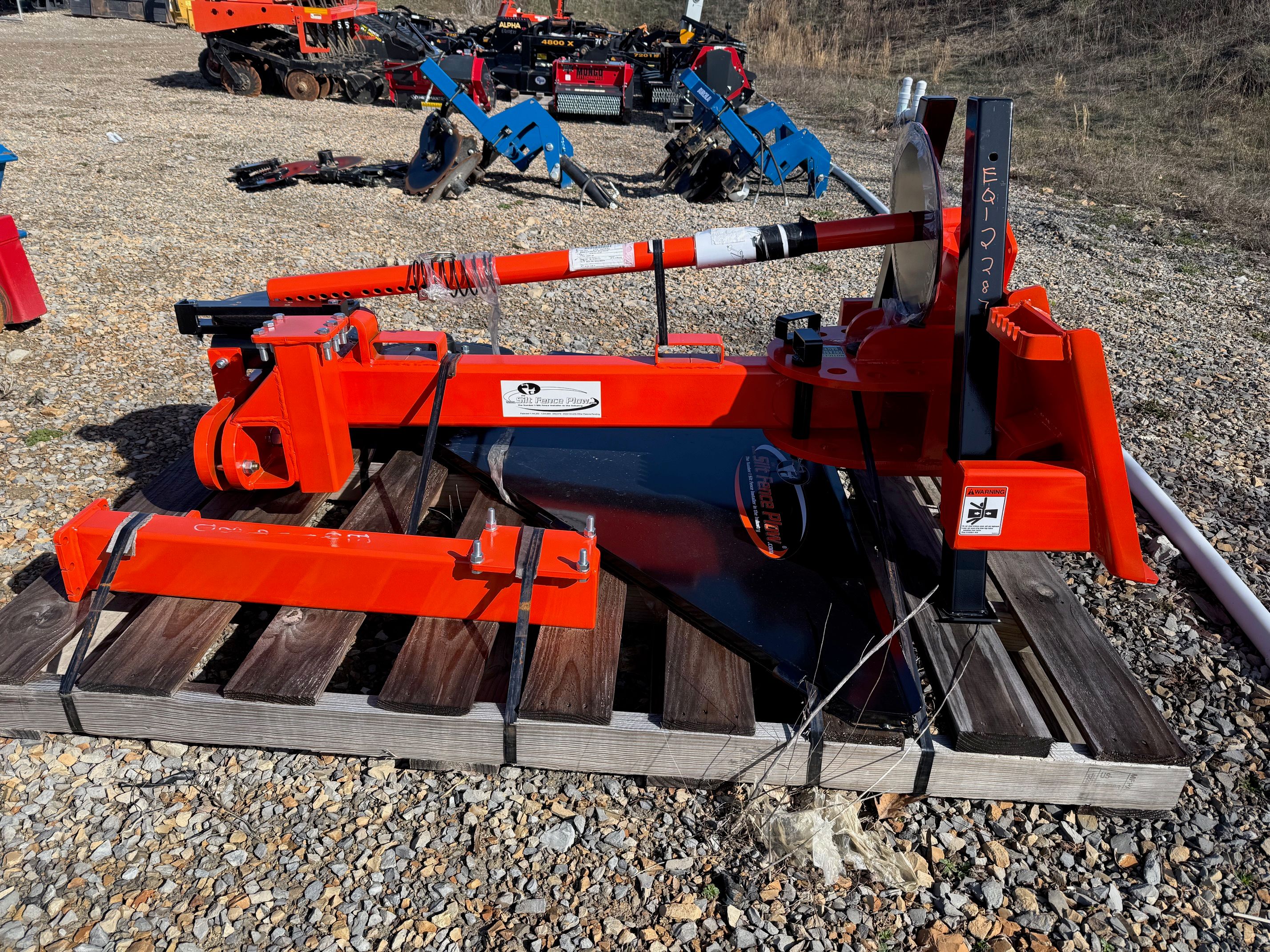 48" PUSH PULL SILT FENCE PLOW FOR SKID STEER Photo 1 Thumbnail