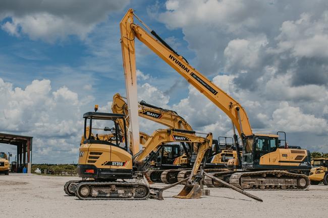 Open cab excavator