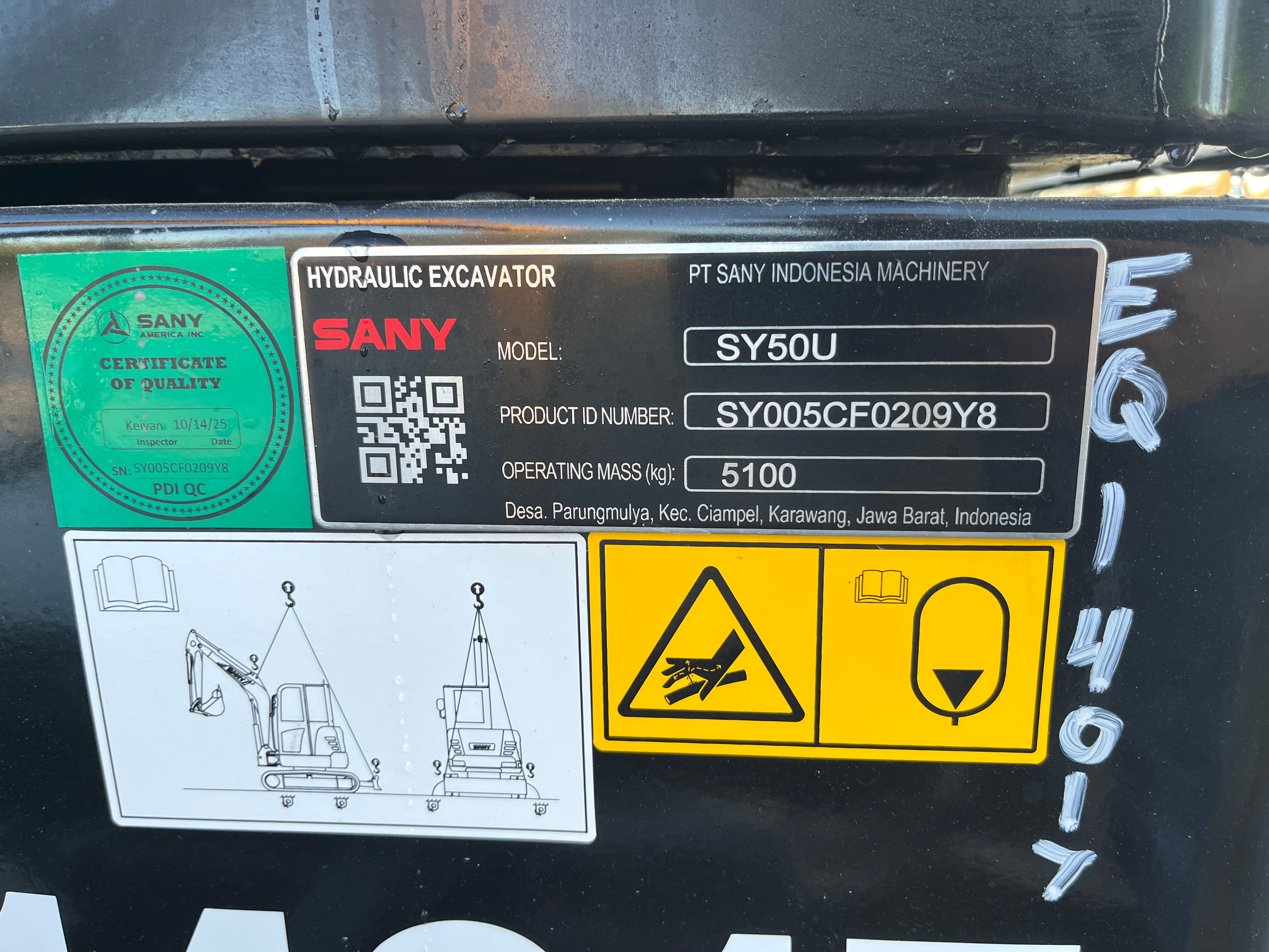 2025 SANY SY50U Photo 11 Thumbnail