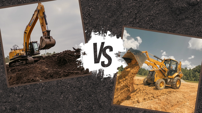 SANY excavator and backhoe