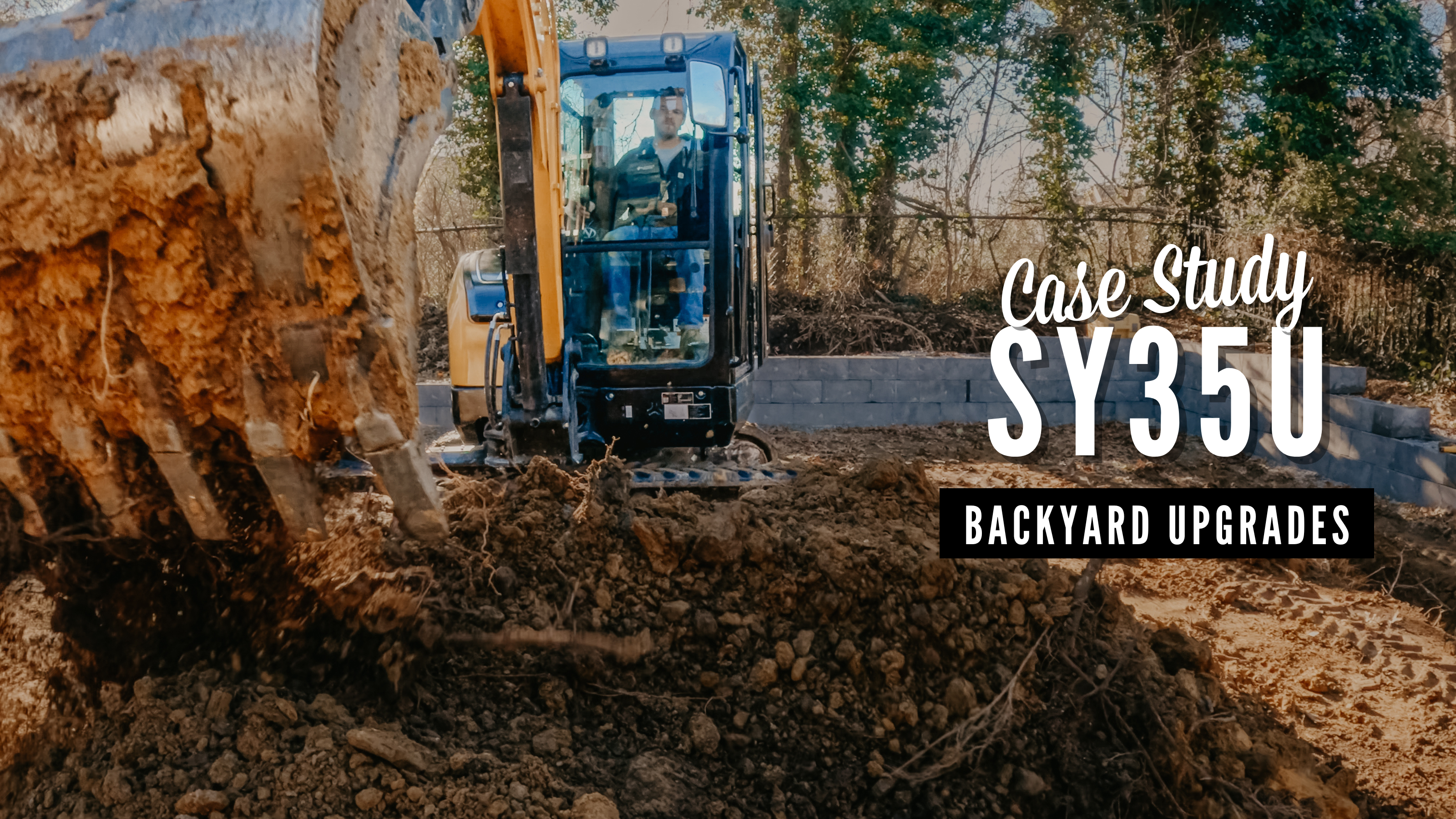 SANY-SY35U]-mini-excavator-digging