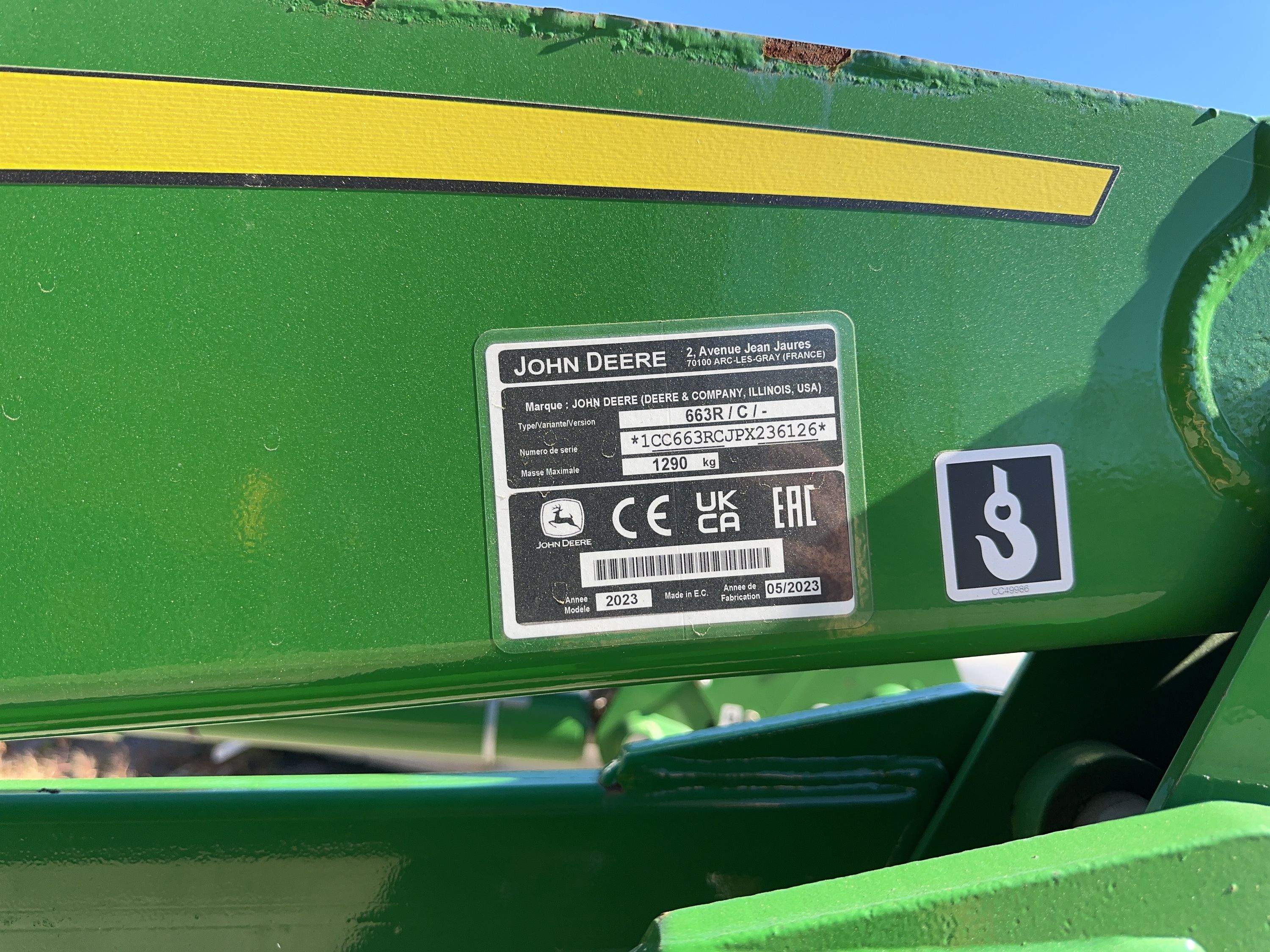 LOADER FOR JOHN DEERE 6195M Photo 5 Thumbnail