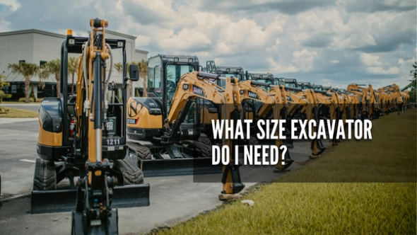 What size excavator do I need to use?