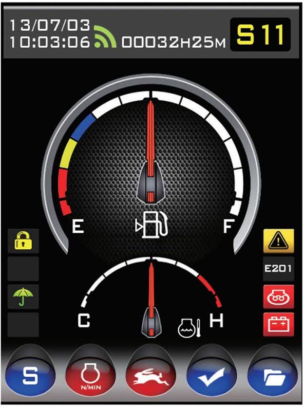 LCD Display for a Sany SY135C