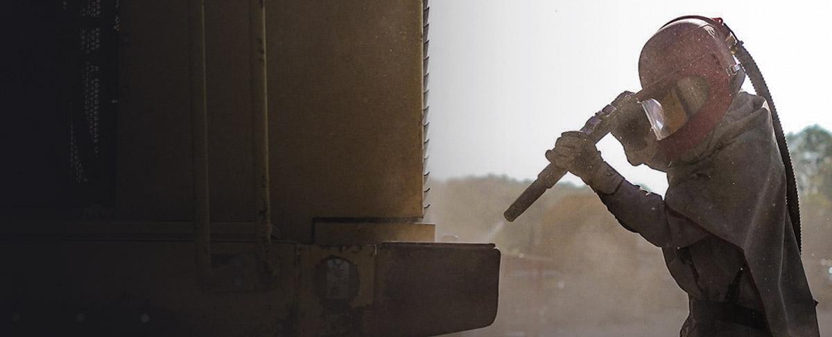 SANDBLASTING SERVICES - Background Image