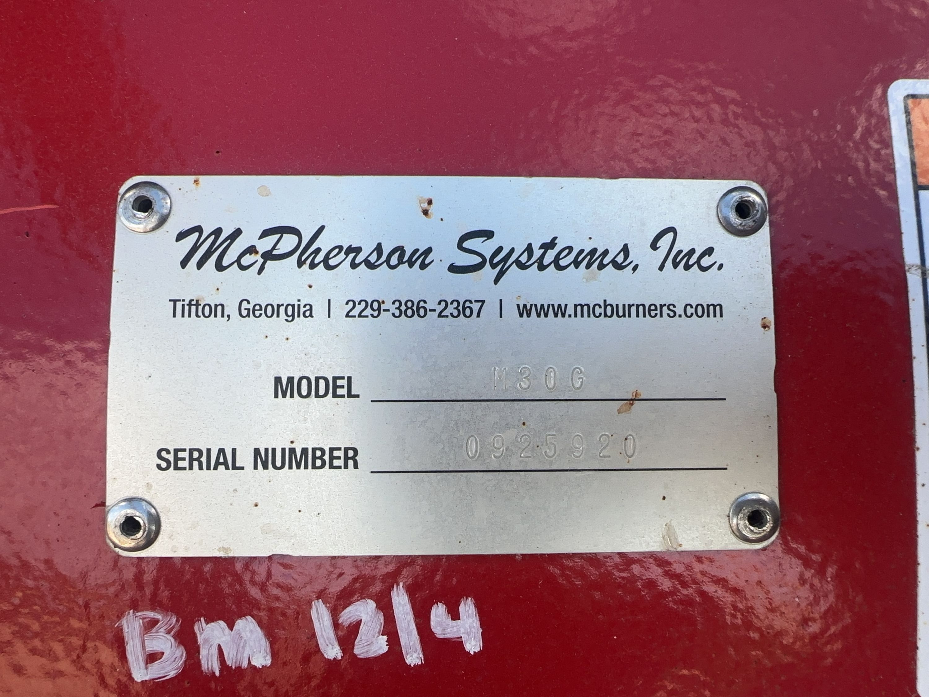 2025 MCPHERSON M30G Photo 1 Thumbnail