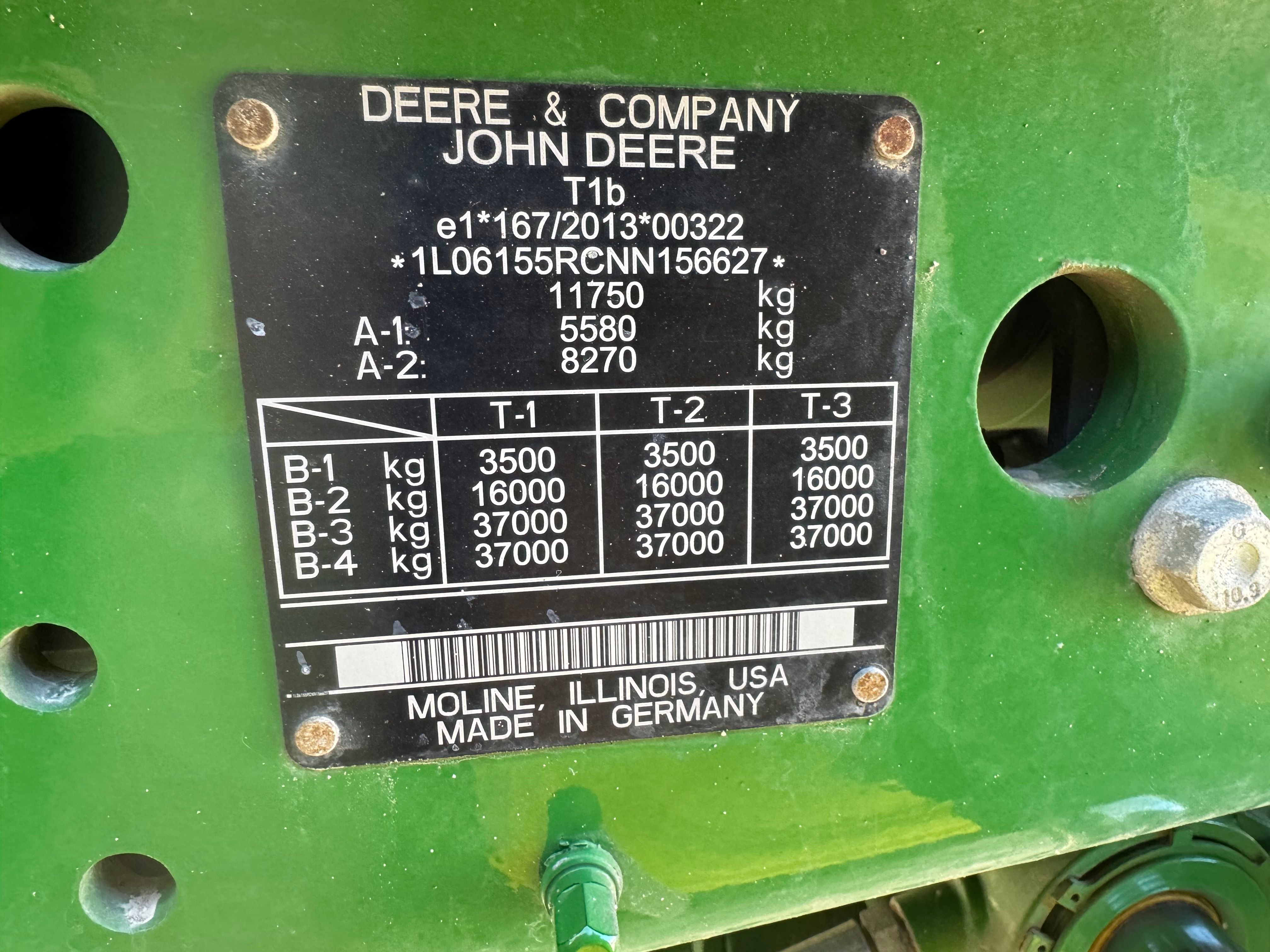 2022 JOHN DEERE 6R 155 Photo 8 Thumbnail